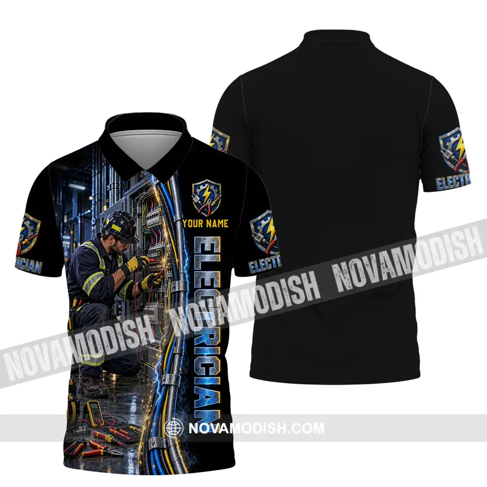 Unisex Shirt - Custom Electrician Shirt - Polo Shirt / S - T-shirt