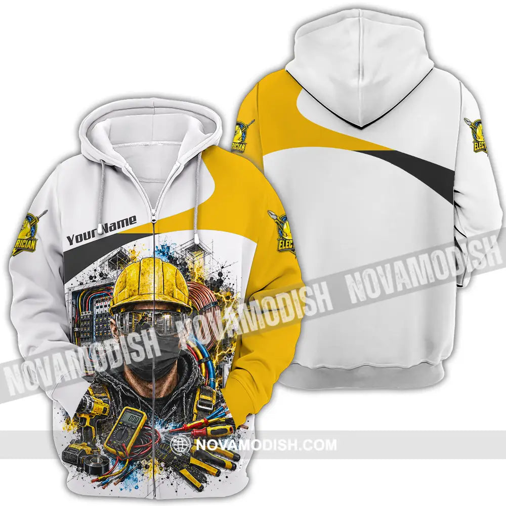 Unisex Shirt - Custom Electrician Shirt - Zipper Hoodie / S - T-shirt