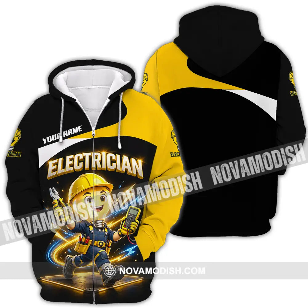Unisex Shirt - Custom Electrician Shirt - Zipper Hoodie / S - T-shirt