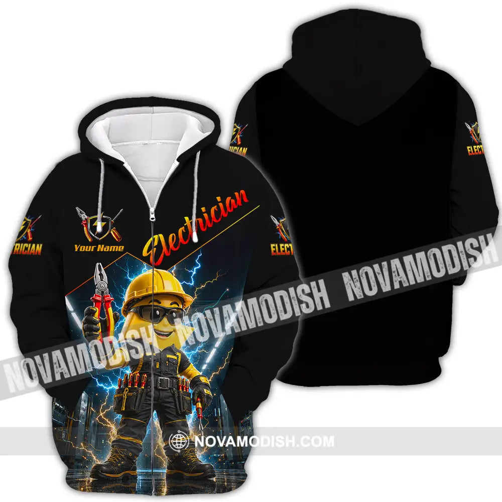 Unisex Shirt - Custom Electrician Shirt - Zipper Hoodie / S - T-shirt