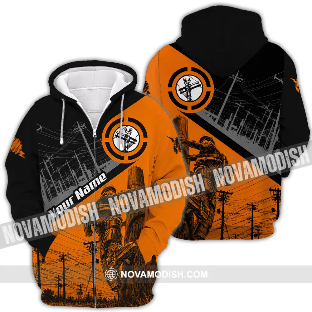 Unisex Shirt - Custom Electrician Shirt - Zipper Hoodie / S - T-shirt