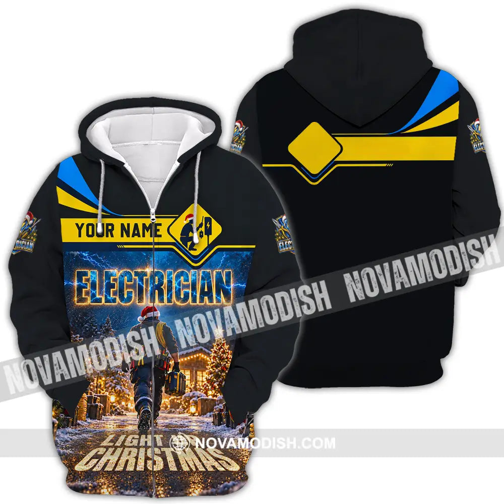 Unisex Shirt - Custom Electrician Shirt - Zipper Hoodie / S - T-shirt