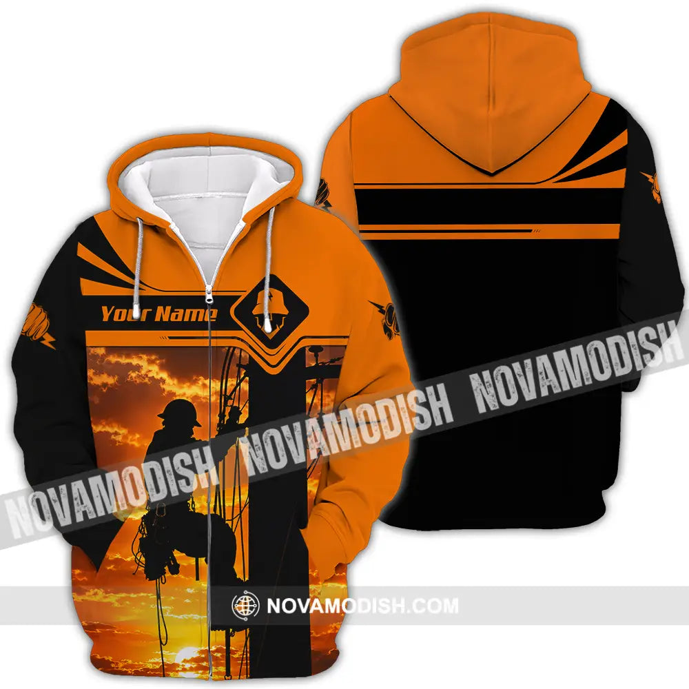 Unisex Shirt - Custom Electrician Shirt - Zipper Hoodie / S - T-shirt