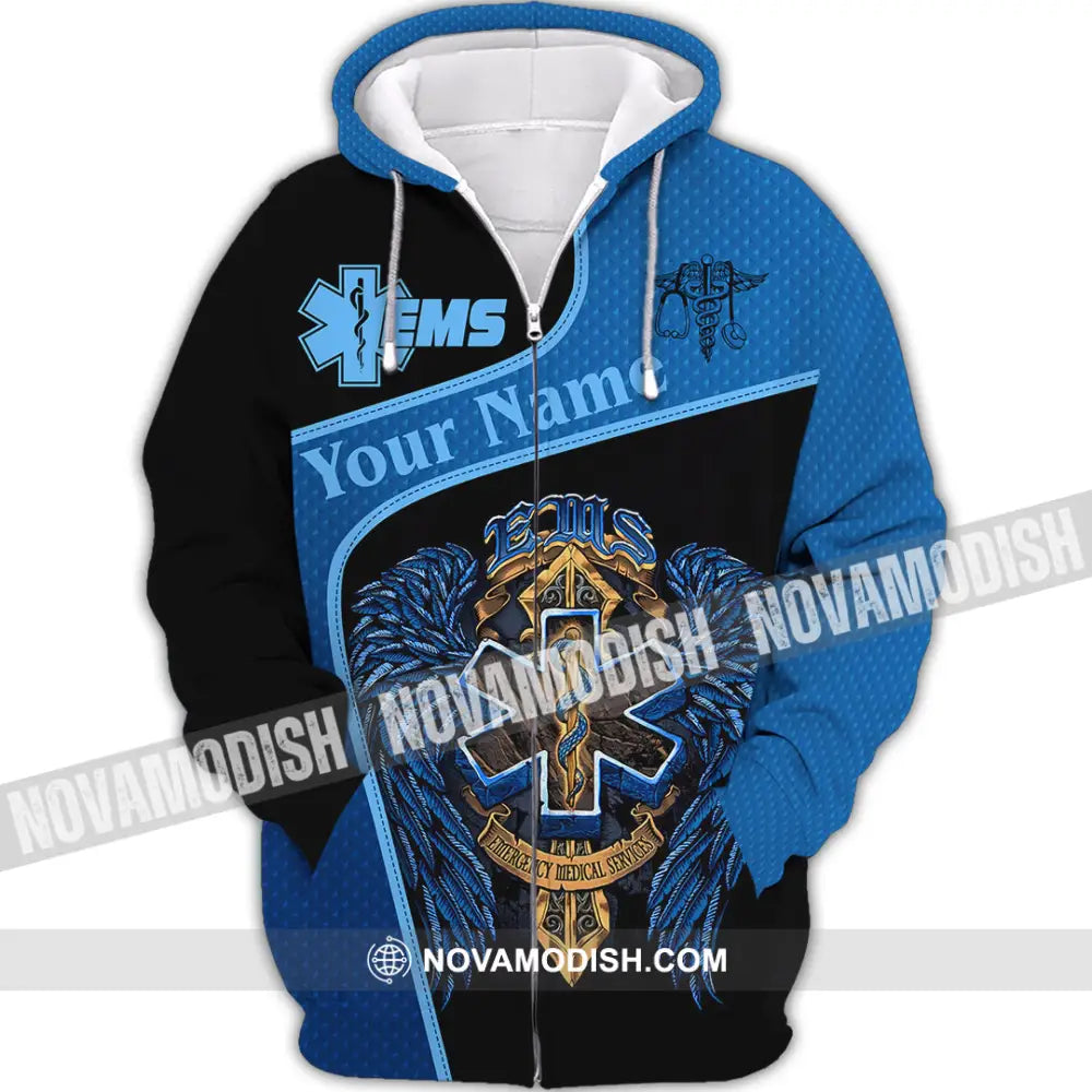 Unisex Shirt - Custom EMS Shirt - Zipper Hoodie / S - T-shirt