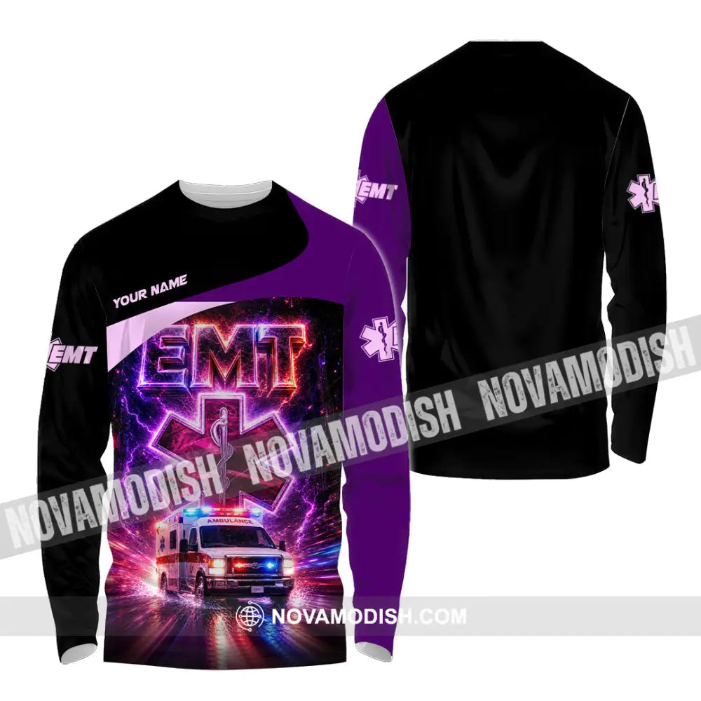 Unisex Shirt - Custom EMT Shirt - Long Sleeve Shirt / S - T-shirt