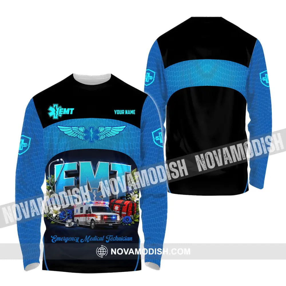 Unisex Shirt - Custom EMT Shirt - Long Sleeve Shirt / S - T-shirt