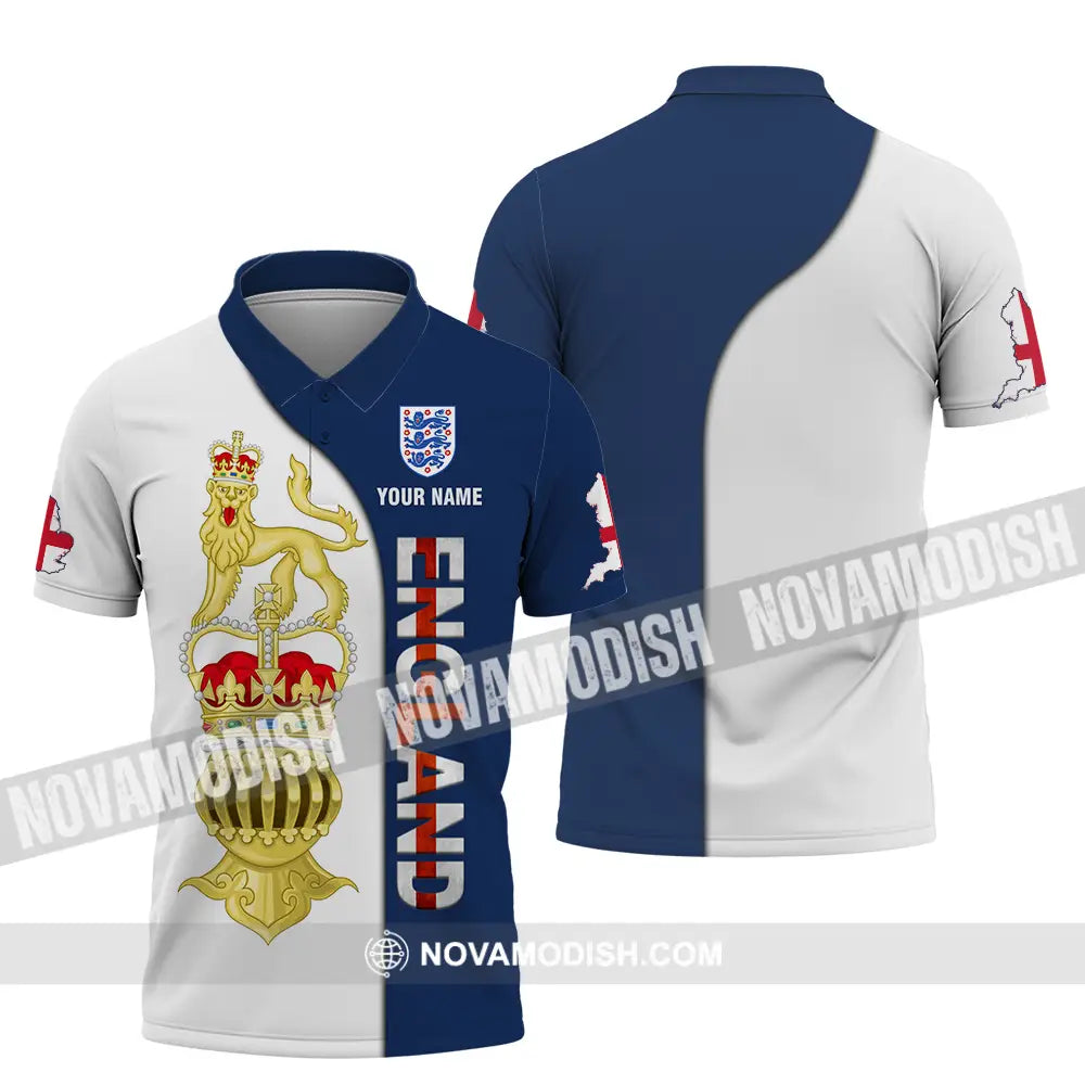 Unisex Shirt - Custom England 3D Shirt Polo Shirt / S T-shirt