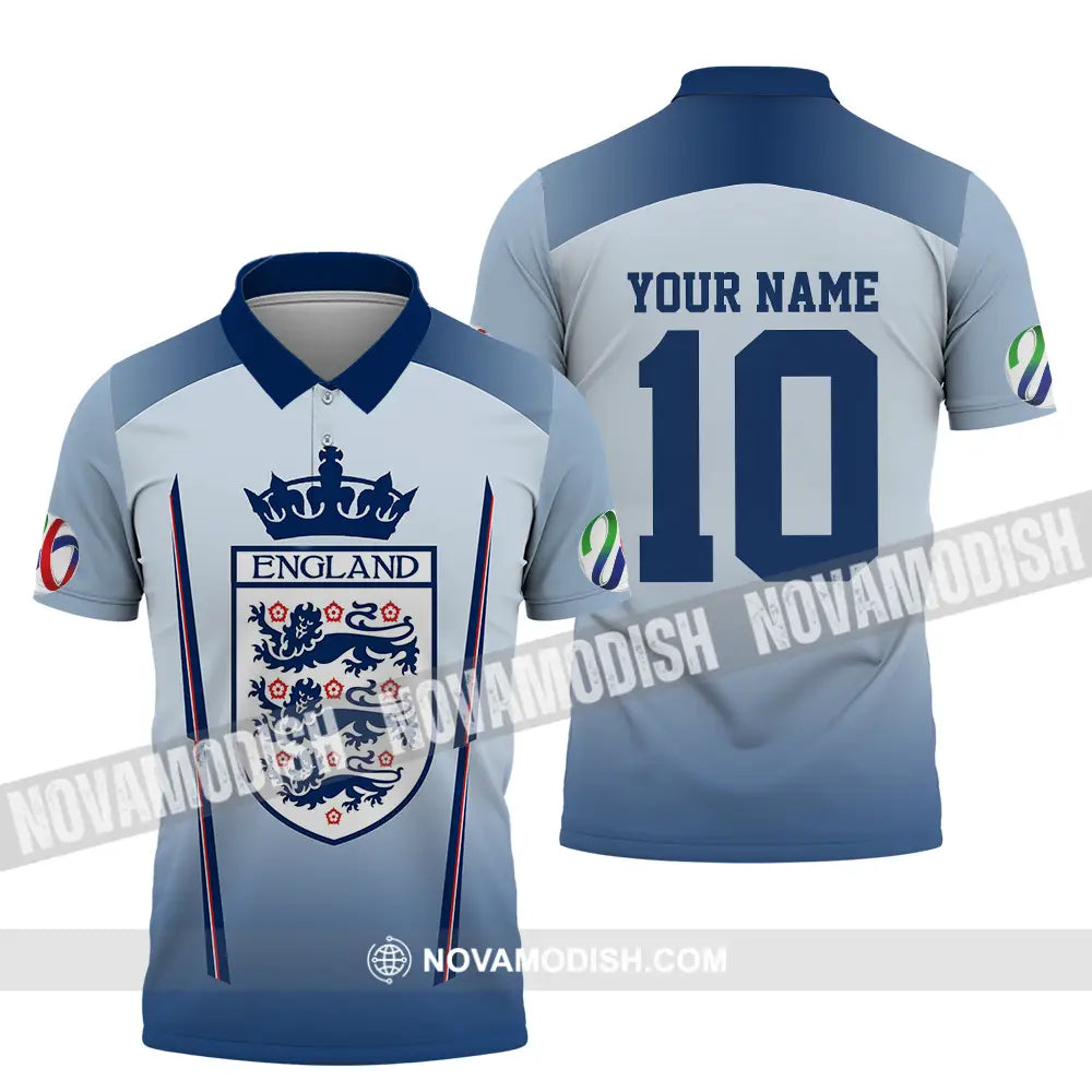 Unisex Shirt - Custom England 3D Shirt Polo Shirt / S T-shirt