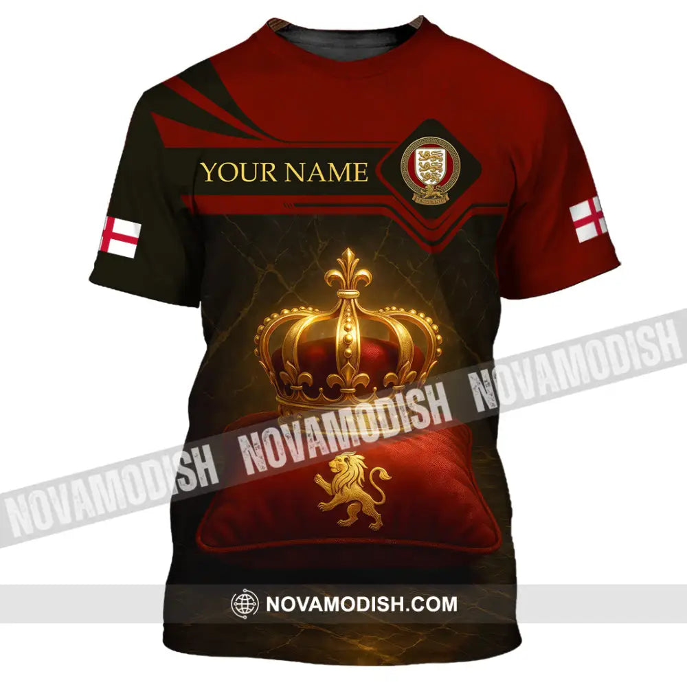 Unisex Shirt - Custom England 3D Shirt T-Shirt / S T-shirt