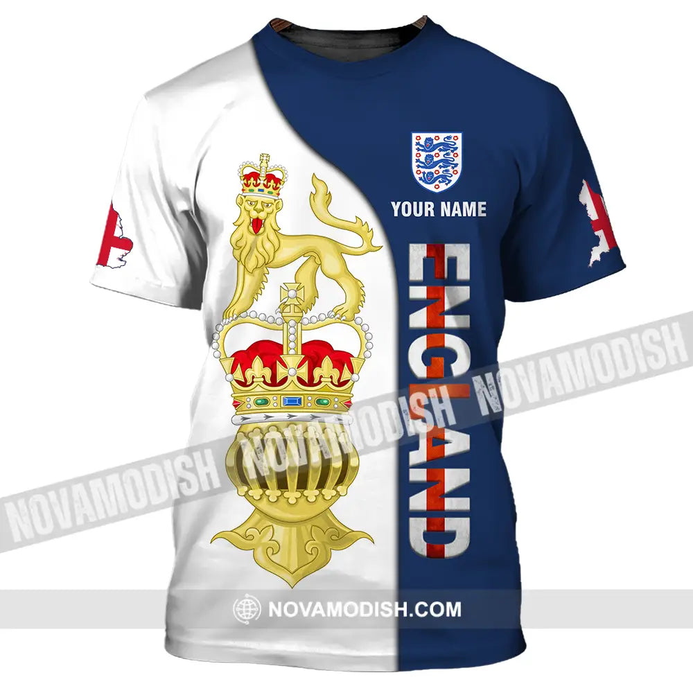 Unisex Shirt - Custom England 3D Shirt T-Shirt / S T-shirt