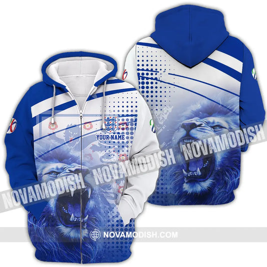 Unisex Shirt - Custom England 3D Shirt Zipper Hoodie / S T-shirt