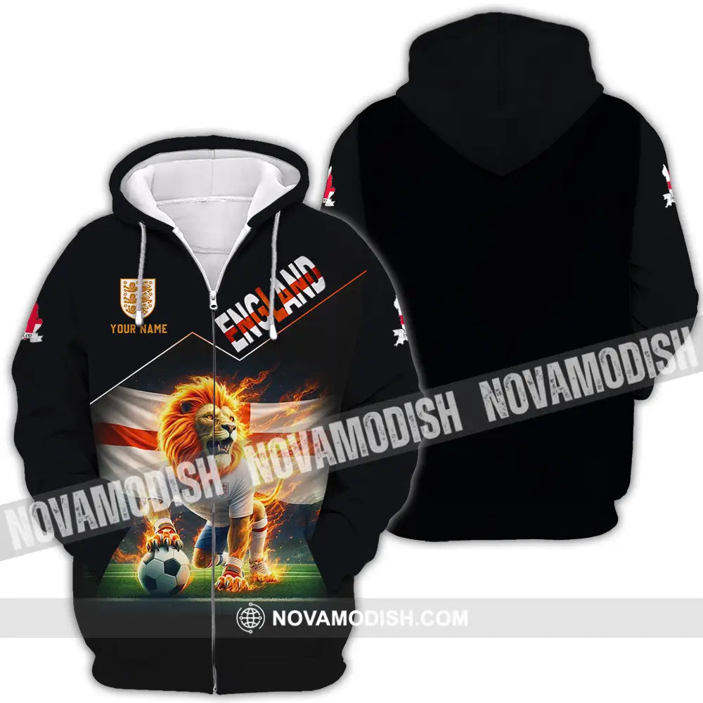 Unisex Shirt - Custom England 3D Shirt Zipper Hoodie / S T-shirt