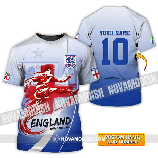 Unisex Shirt - Custom England FIFA World Cup 2026 3D Shirt T-shirt