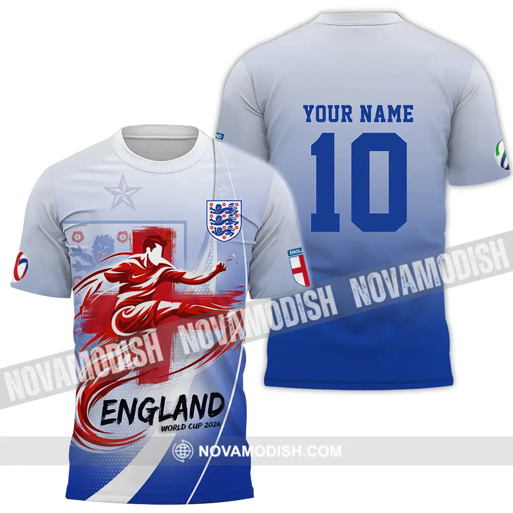Unisex Shirt - Custom England FIFA World Cup 2026 3D Shirt T-Shirt / S T-shirt