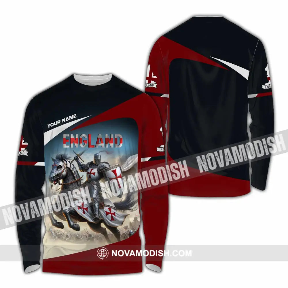 Unisex Shirt - Custom England Forever Shirt Long Sleeve Shirt / S T-shirt
