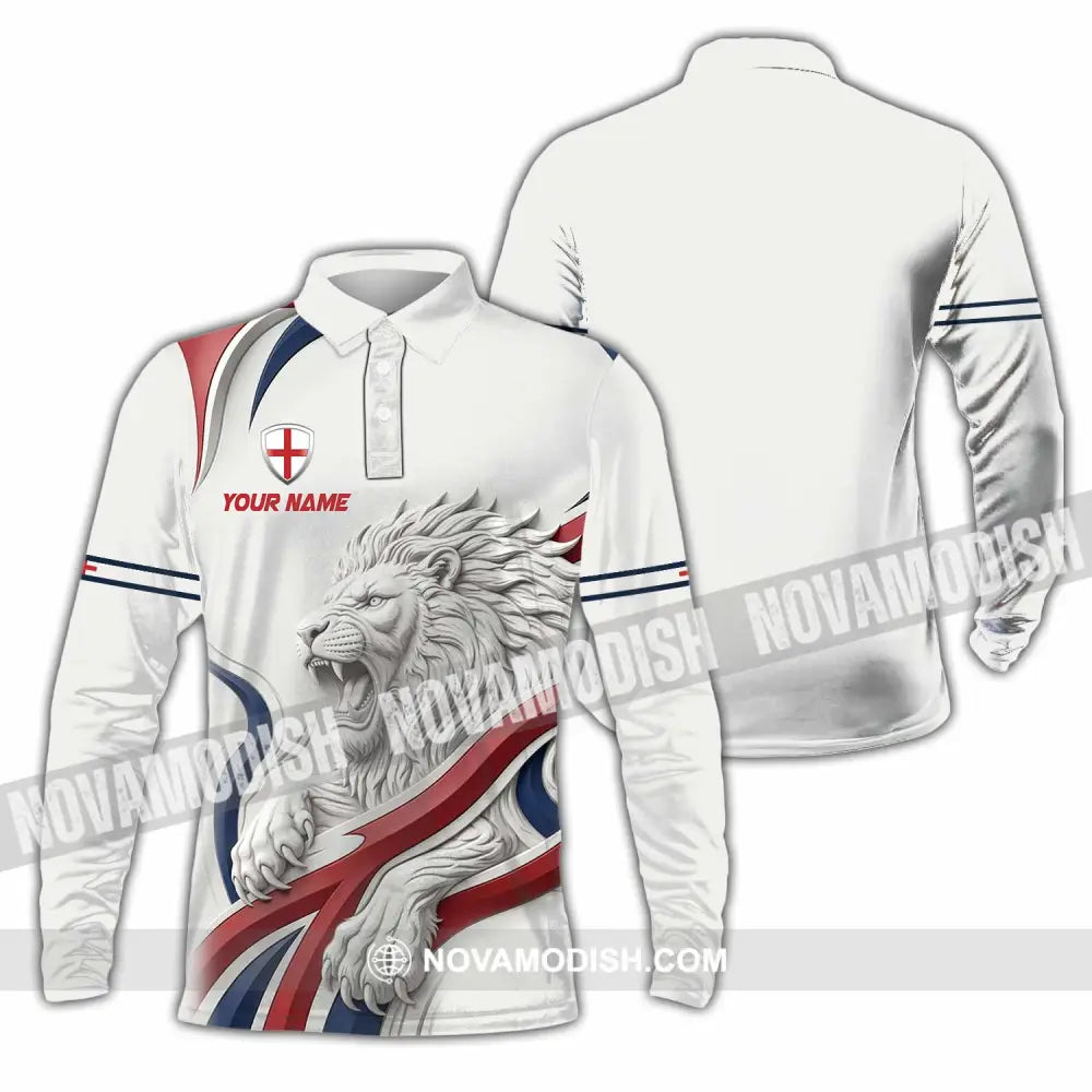 Unisex Shirt - Custom England Shirt - Long Sleeve Polo / S - T-shirt