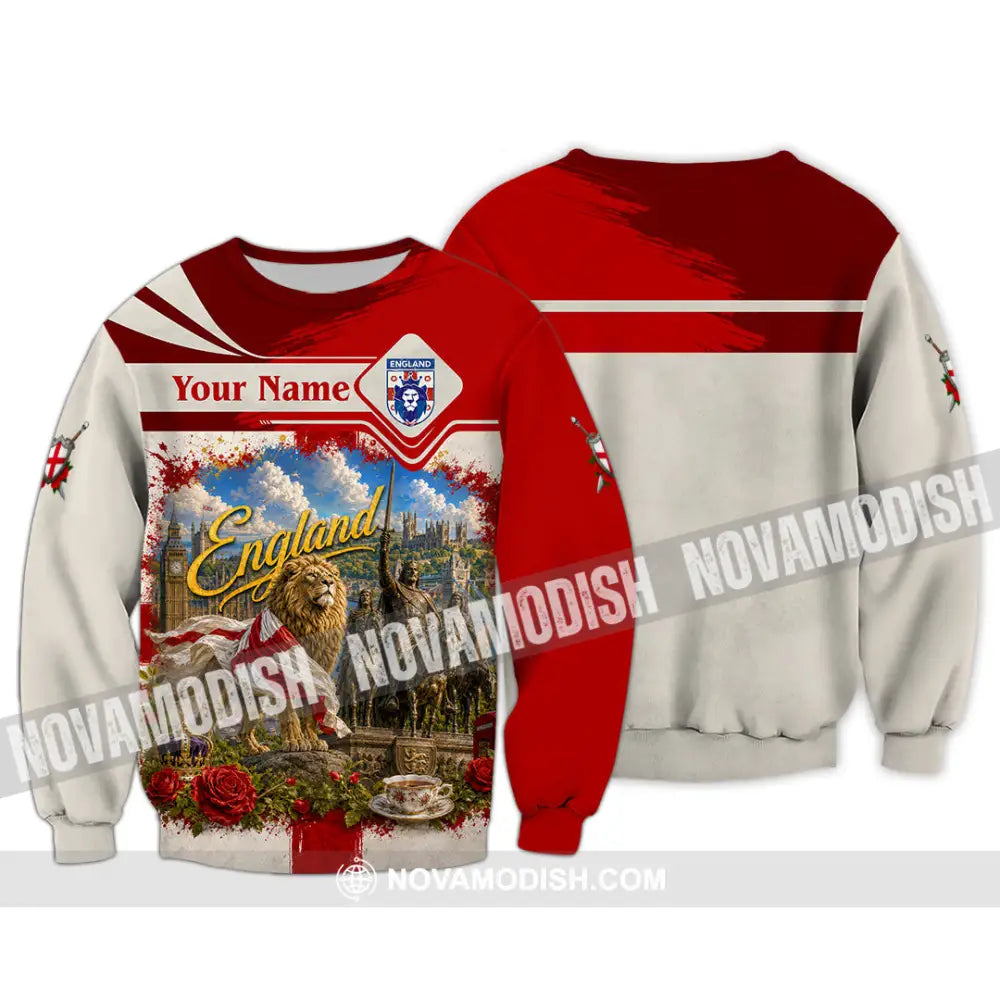 Unisex Shirt - Custom England Shirt - Long Sleeve / S - T-shirt