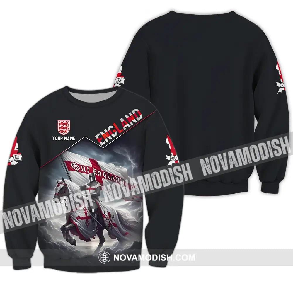Unisex Shirt - Custom England Shirt Long Sleeve / S T-shirt