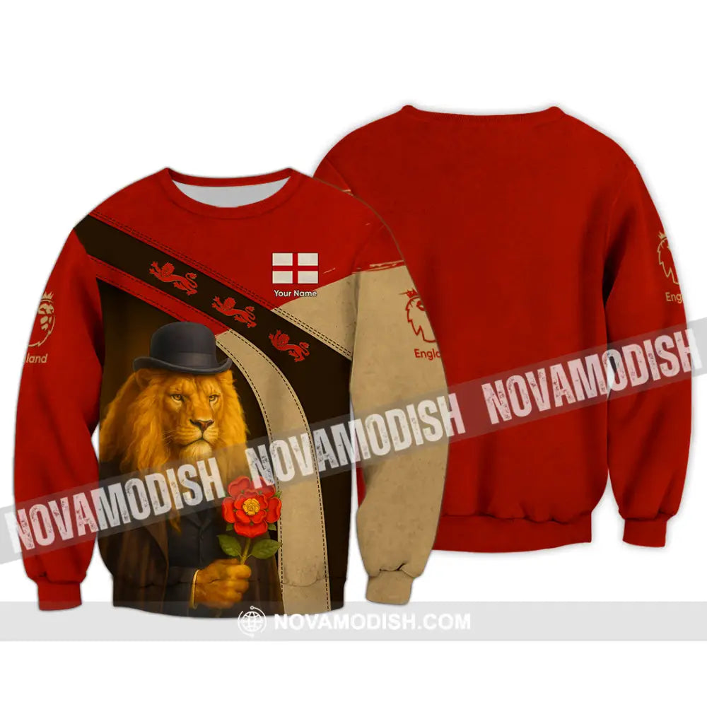 Unisex Shirt - Custom England Shirt Long Sleeve / S T-shirt