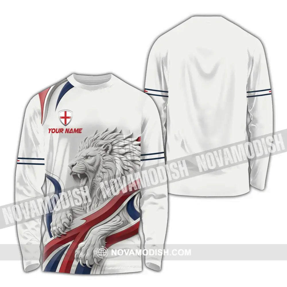 Unisex Shirt - Custom England Shirt - Long Sleeve Shirt / S - T-shirt