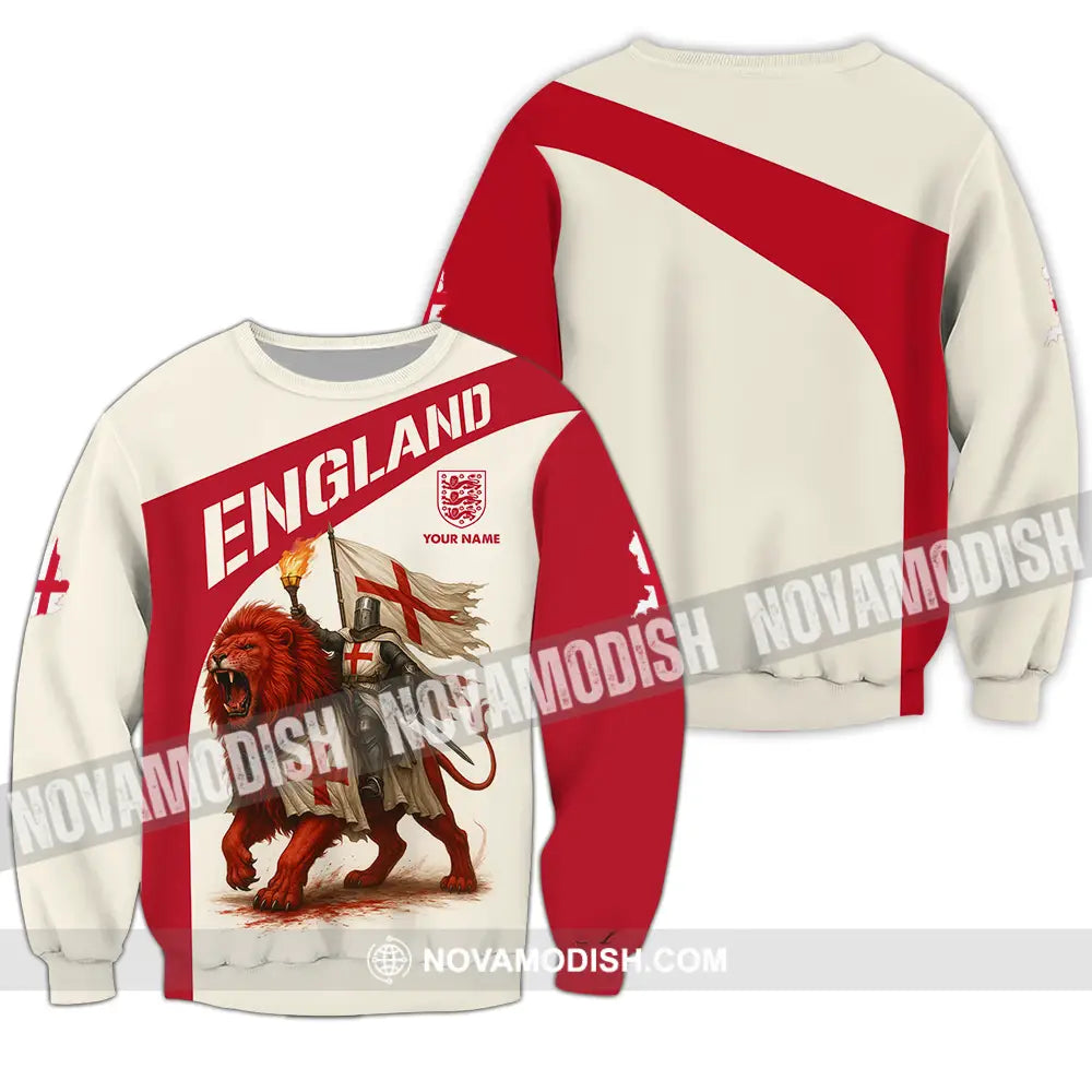 Unisex Shirt - Custom England Shirt Long Sleeve / S T-shirt
