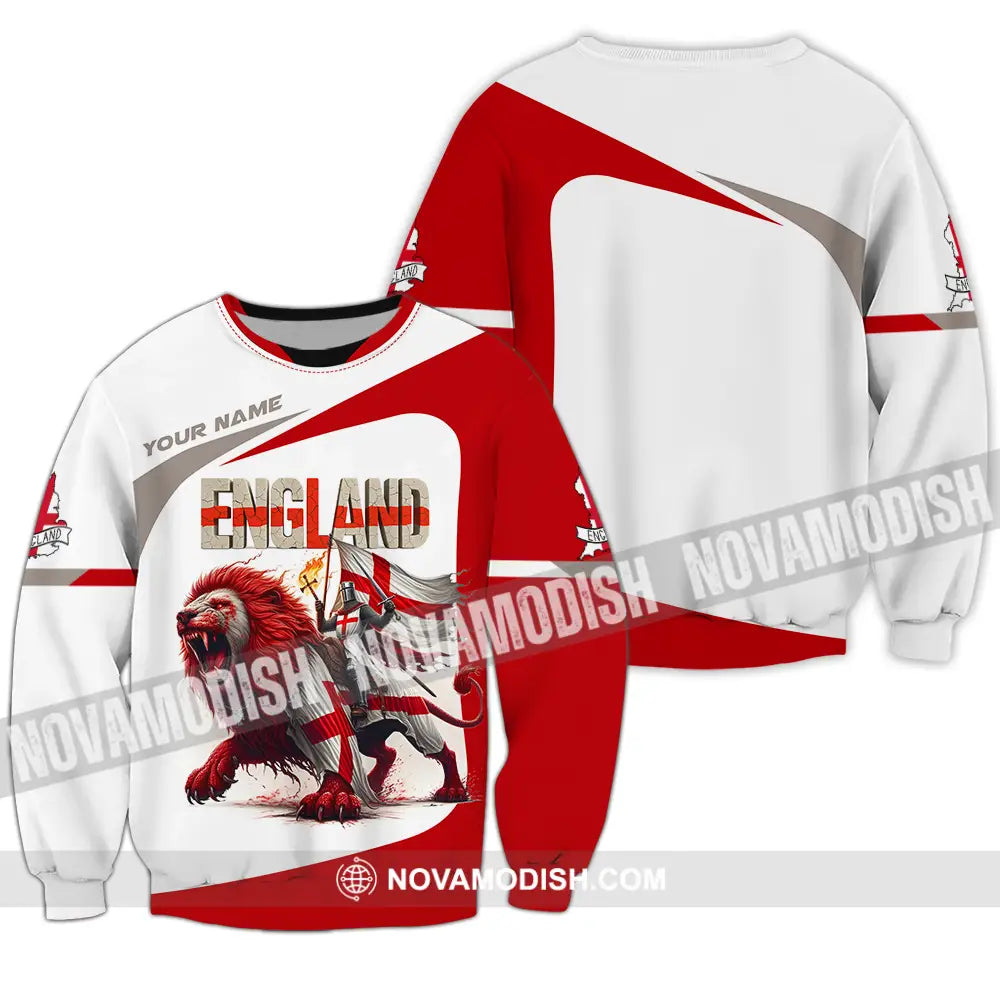 Unisex Shirt - Custom England Shirt Long Sleeve / S T-shirt