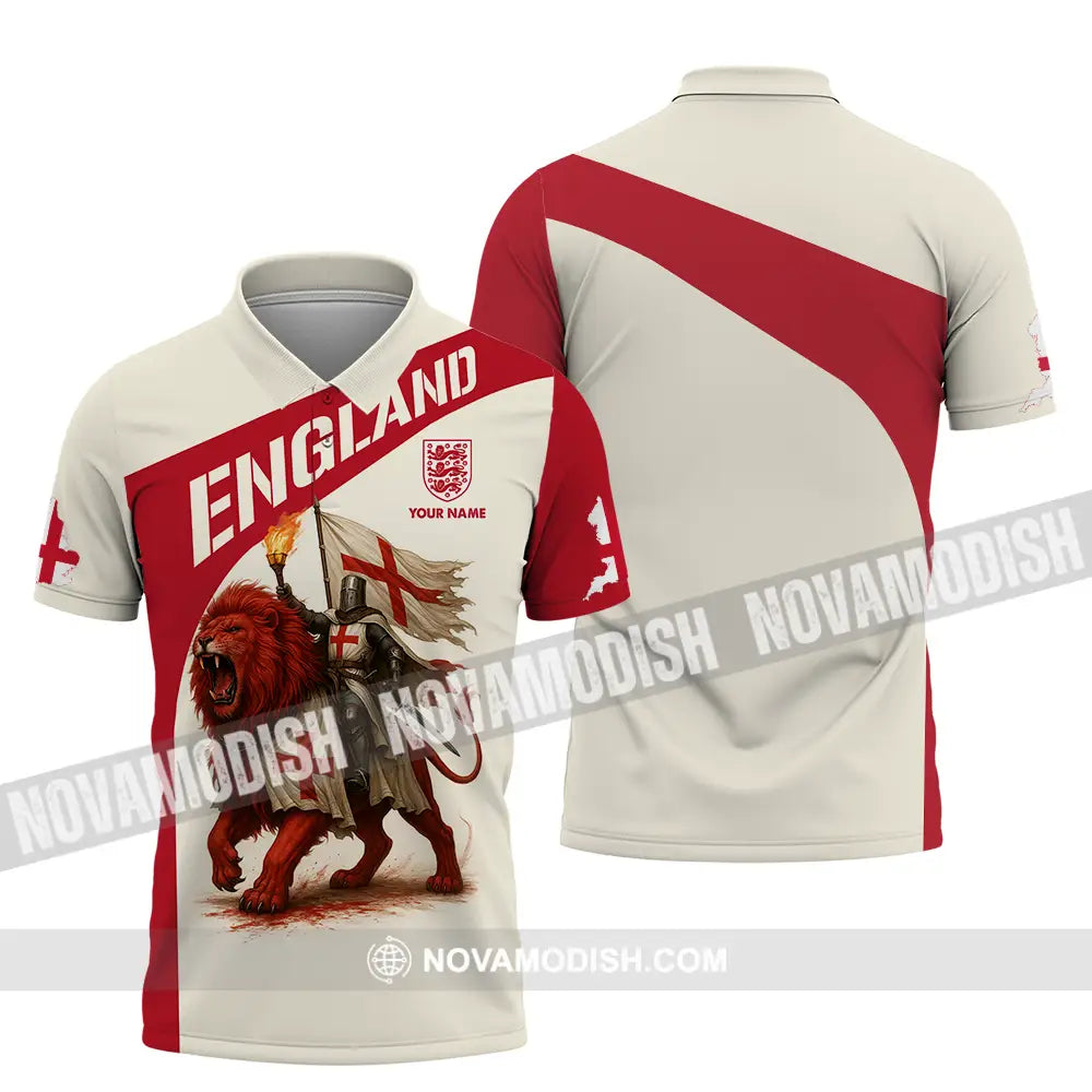 Unisex Shirt - Custom England Shirt Polo Shirt / S T-shirt