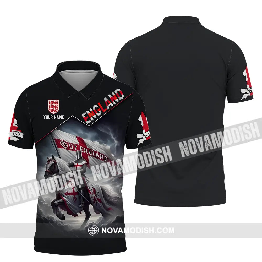 Unisex Shirt - Custom England Shirt Polo Shirt / S T-shirt
