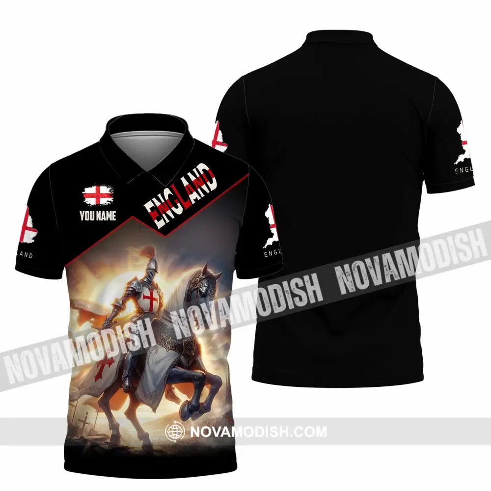 Unisex Shirt - Custom England Shirt Polo Shirt / S T-shirt