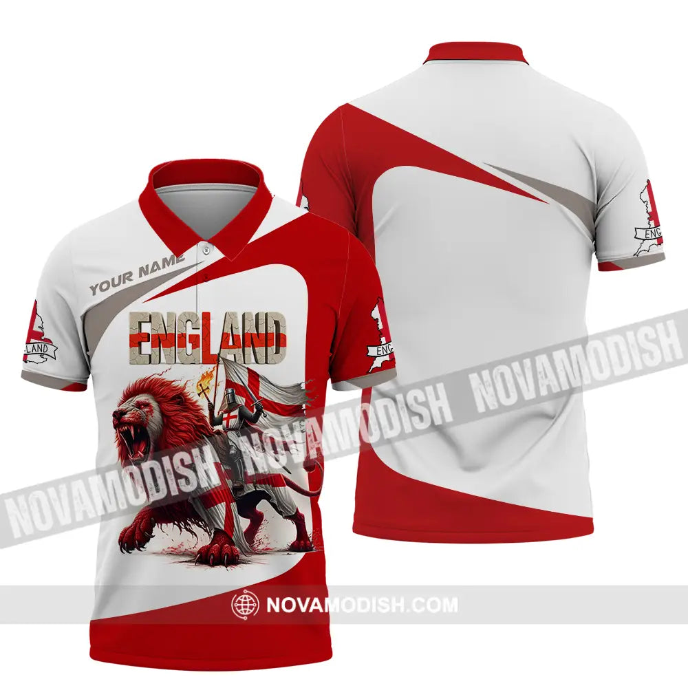 Unisex Shirt - Custom England Shirt Polo Shirt / S T-shirt