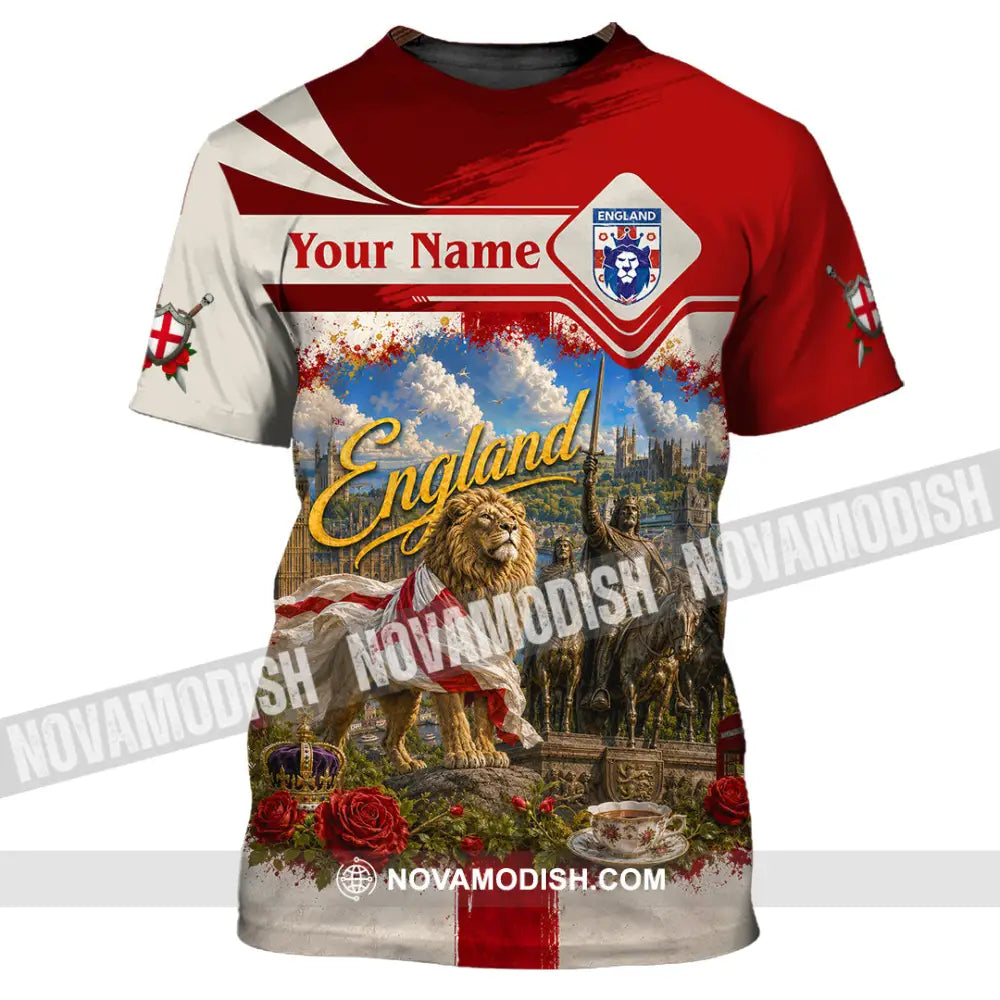 Unisex Shirt - Custom England Shirt - T-Shirt / S - T-shirt