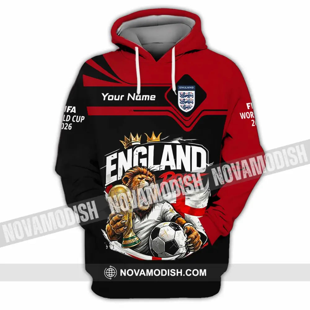 Unisex Shirt - Custom England World Cup 2026 3D Shirt - Hoodie / S - T-shirt