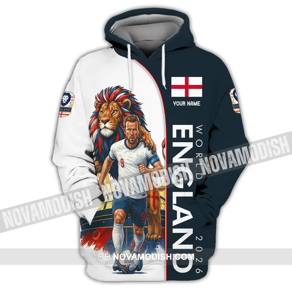 Unisex Shirt - Custom England World Cup 2026 3D Shirt Hoodie / S T-shirt