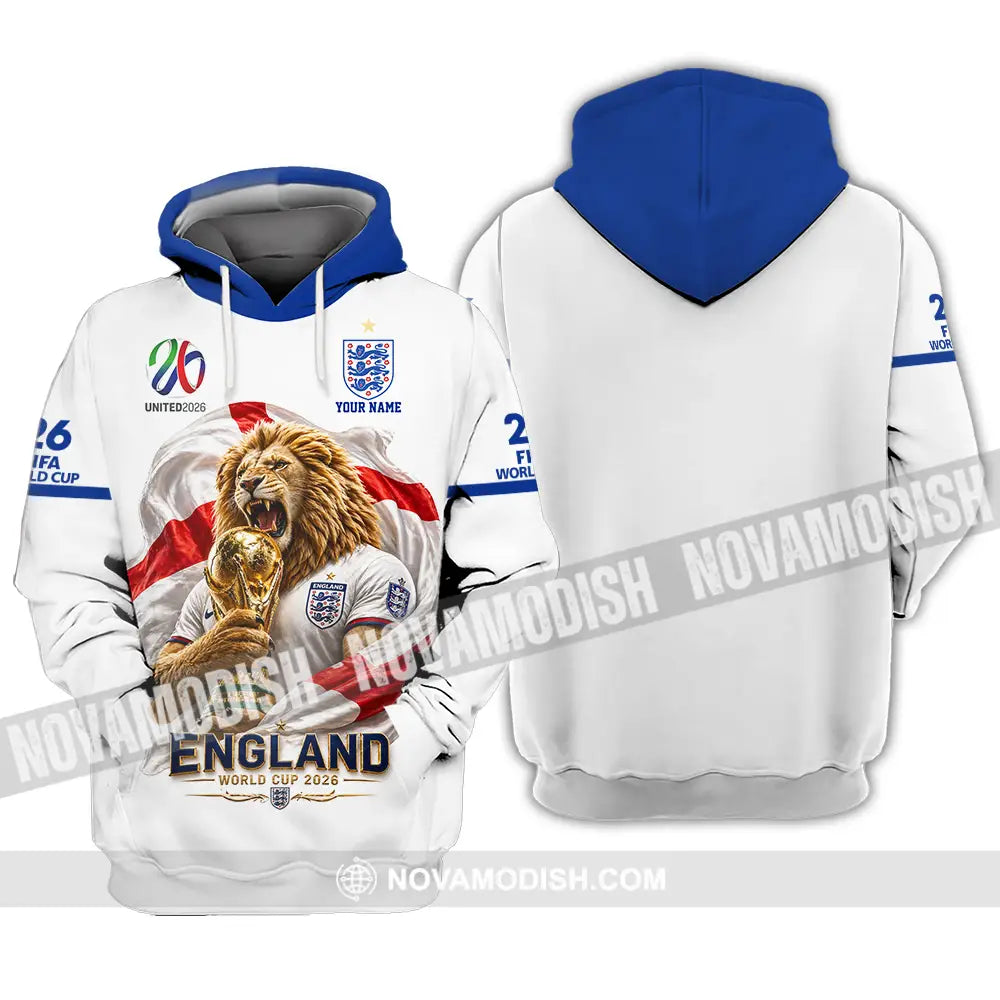 Unisex Shirt - Custom England World Cup 2026 3D Shirt - Hoodie / S - T-shirt