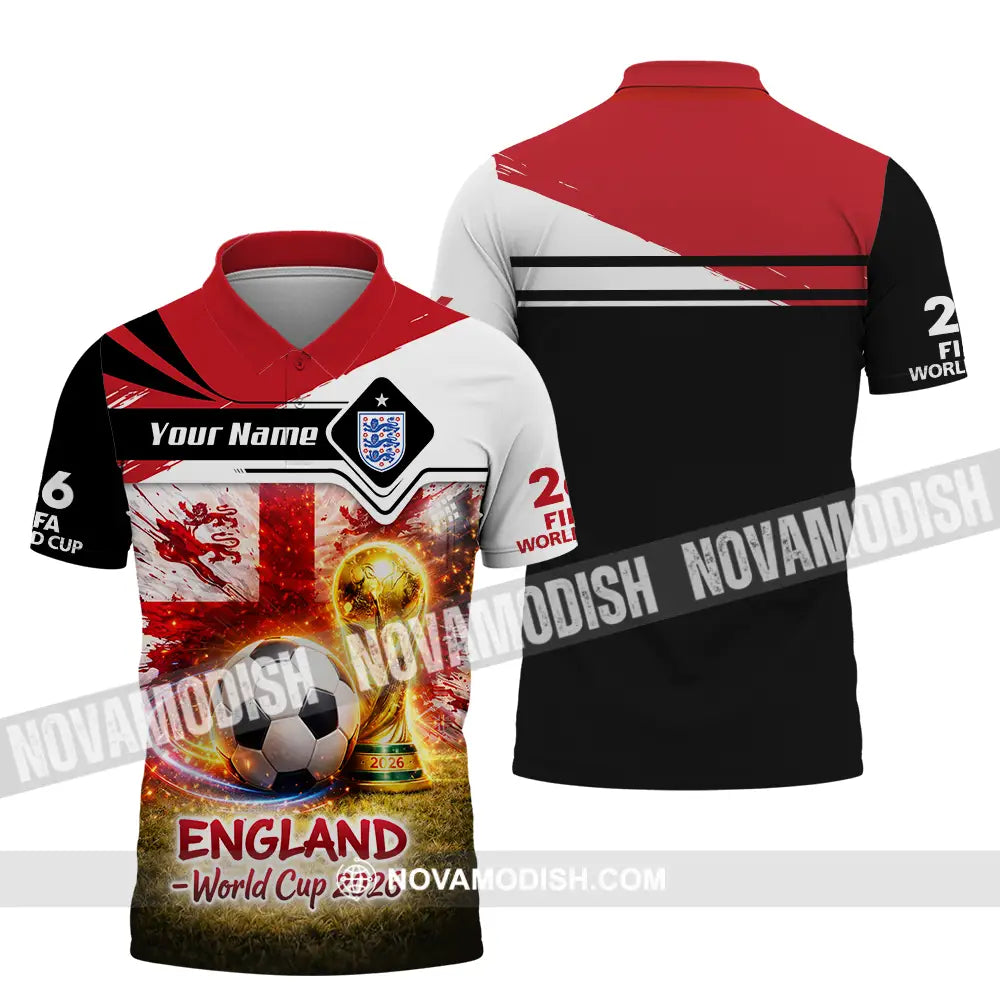 Unisex Shirt - Custom England World Cup 2026 3D Shirt - Polo Shirt / S - T-shirt