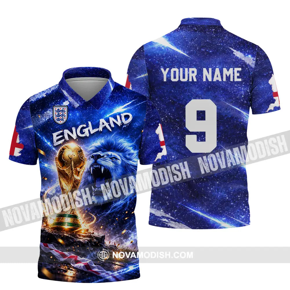 Unisex Shirt - Custom England World Cup 2026 3D Shirt Polo Shirt / S T-shirt