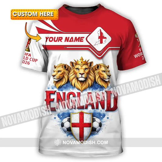 Unisex Shirt - Custom England World Cup 2026 3D Shirt T-shirt