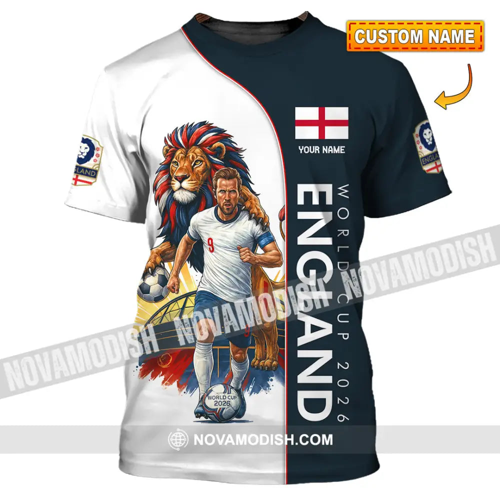 Unisex Shirt - Custom England World Cup 2026 3D Shirt T-shirt