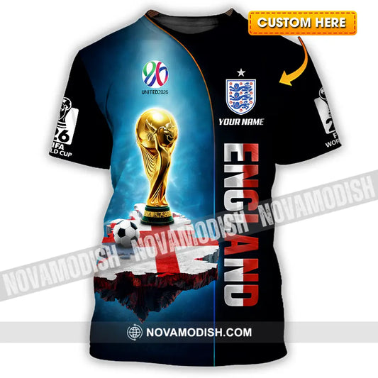 Unisex Shirt - Custom England World Cup 2026 3D Shirt - T-shirt