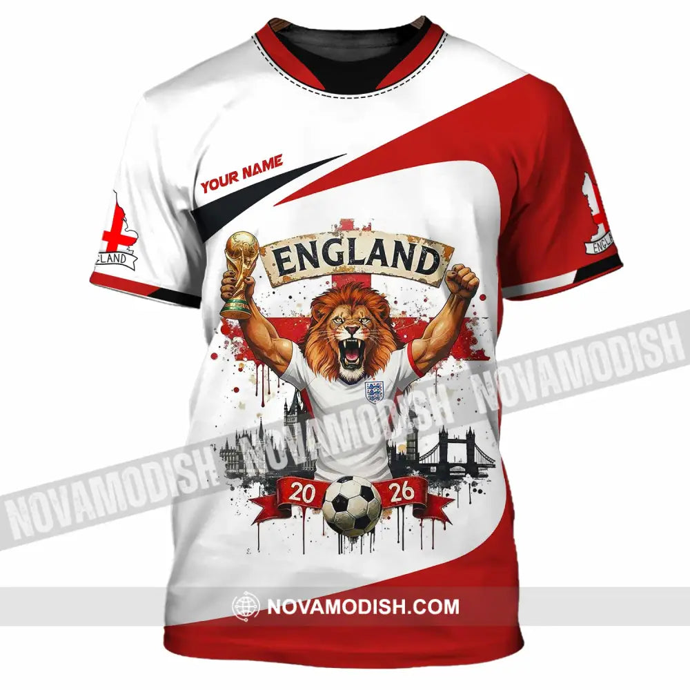 Unisex Shirt - Custom England World Cup 2026 3D Shirt T-Shirt / S T-shirt