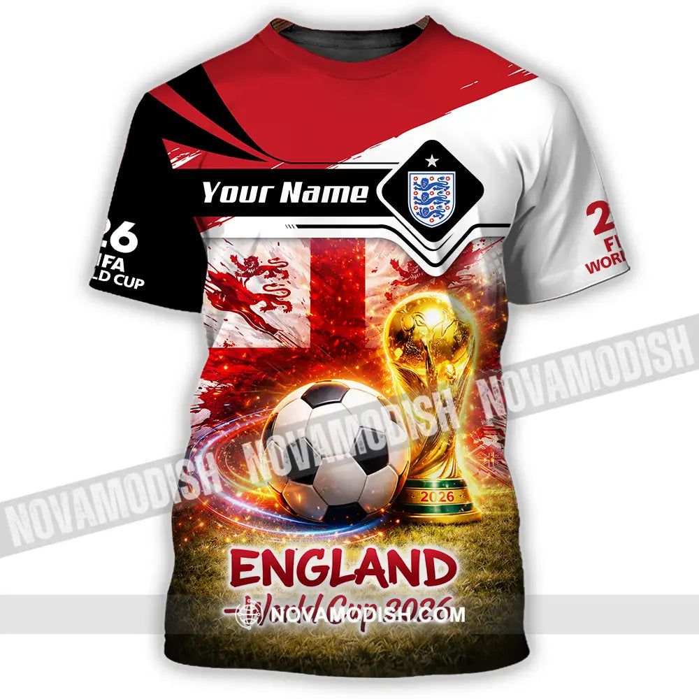 Unisex Shirt - Custom England World Cup 2026 3D Shirt - T-Shirt / S - T-shirt