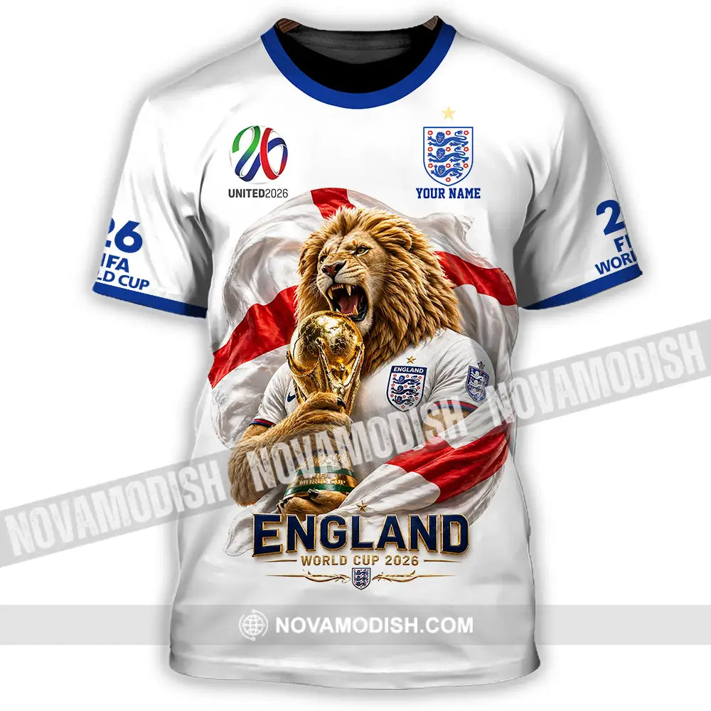 Unisex Shirt - Custom England World Cup 2026 3D Shirt - T-Shirt / S - T-shirt