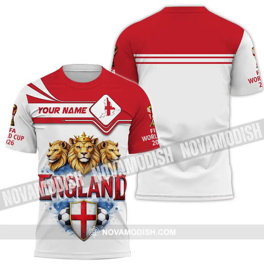 Unisex Shirt - Custom England World Cup 2026 3D Shirt T-Shirt / S T-shirt