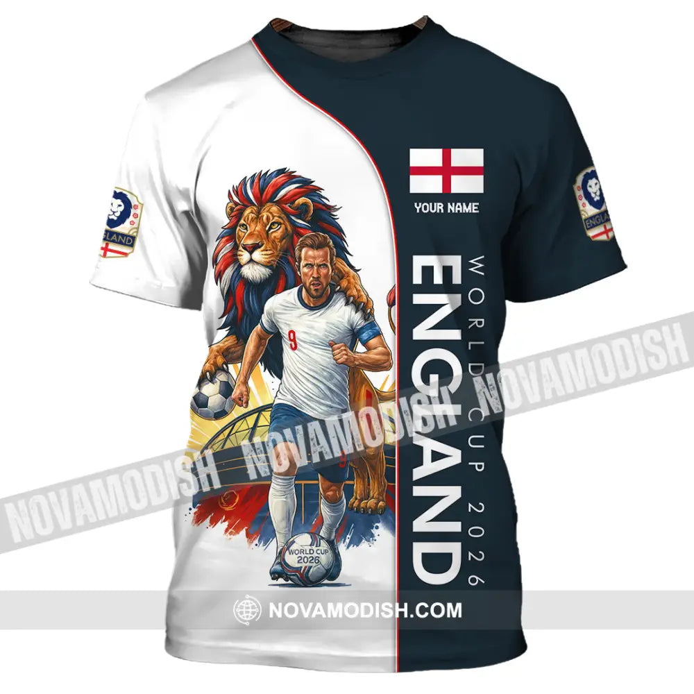 Unisex Shirt - Custom England World Cup 2026 3D Shirt T-Shirt / S T-shirt