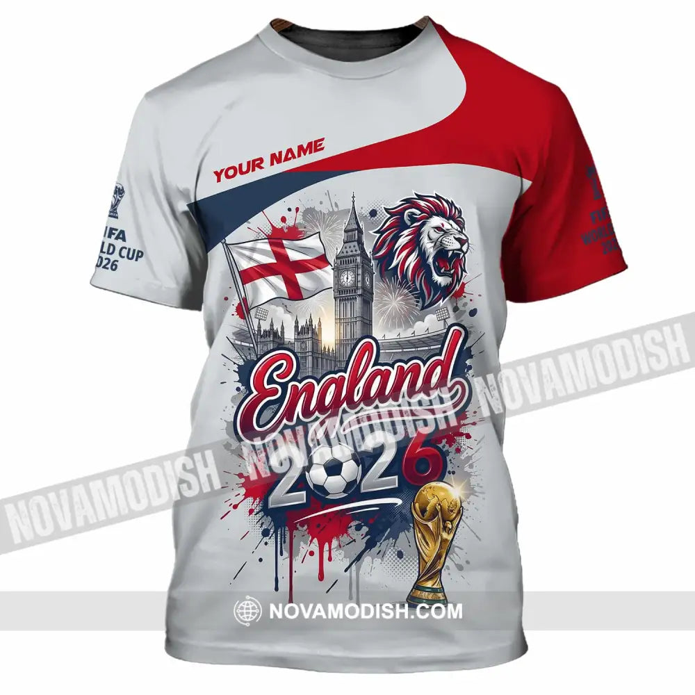 Unisex Shirt - Custom England World Cup 2026 3D Shirt - T-Shirt / S - T-shirt