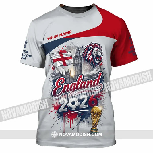 Unisex Shirt - Custom England World Cup 2026 3D Shirt - T-Shirt / S - T-shirt
