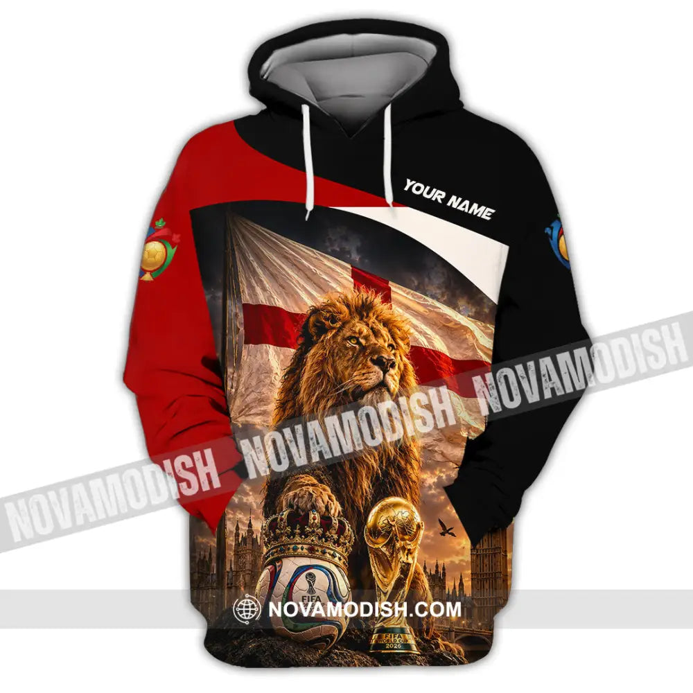 Unisex Shirt - Custom England World Cup 2026 Shirt - Hoodie / S - T-shirt