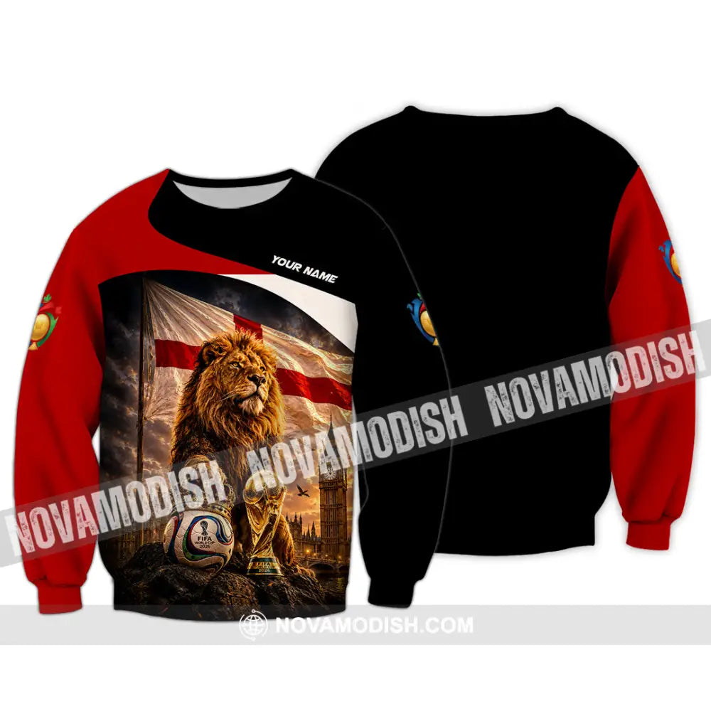 Unisex Shirt - Custom England World Cup 2026 Shirt - Long Sleeve / S - T-shirt