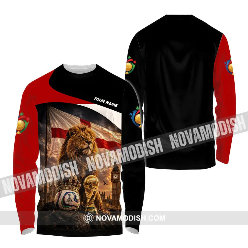 Unisex Shirt - Custom England World Cup 2026 Shirt - Long Sleeve Shirt / S - T-shirt
