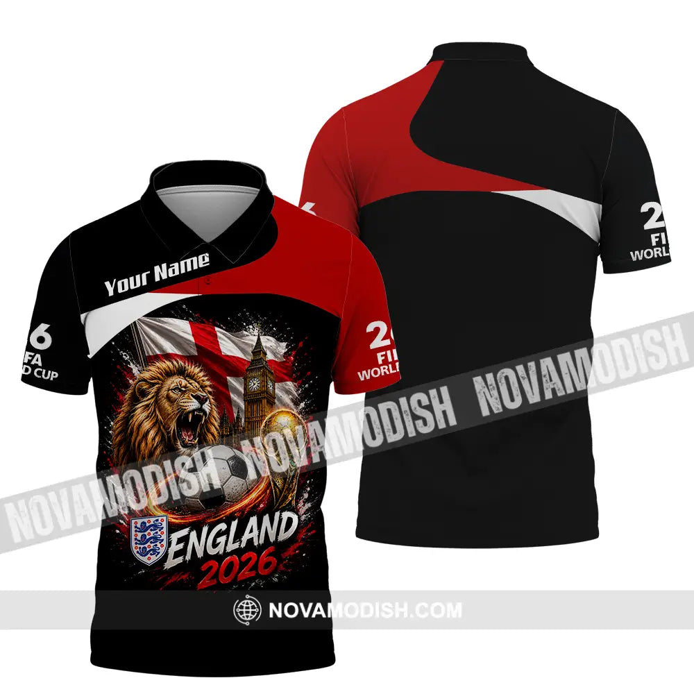 Unisex Shirt - Custom England World Cup 2026 Shirt - Polo Shirt / S - T-shirt